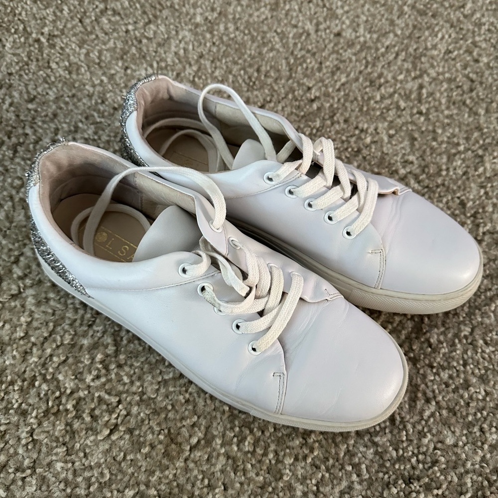 Sol-sana Jupiter White Tinsel Size 39 Leather Sneaker